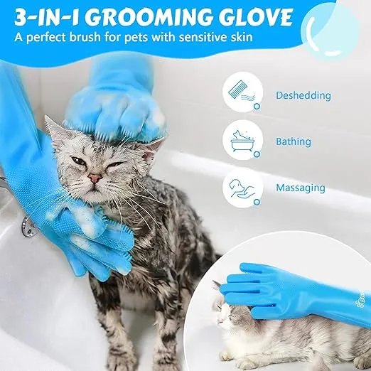 HandsOn Grooming Gloves- Multi-Tasking Grooming Tool picture