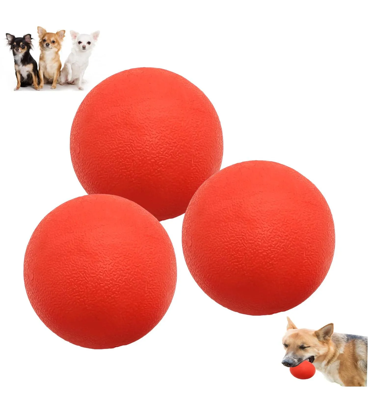 Snug Rubber Dog Balls – Made from 100% Natural Rubber