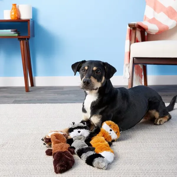 ZippyPaws Skinny Peltz – Plush Squeaky Fun Without the Mess
