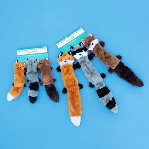 ZippyPaws’ Skinny Peltz – No-Stuffing Plush Squeaky Toys
